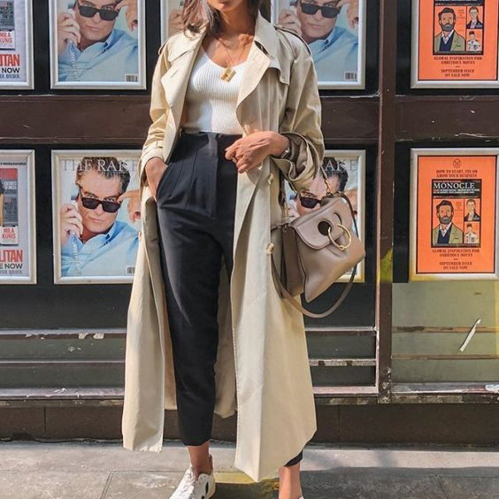 VTG Wild Rose Trench Coat